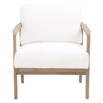 Essentials For Living - Bella Antique Harbor Club Chair - 8049.SGRY-OAK/LPPRL view 1