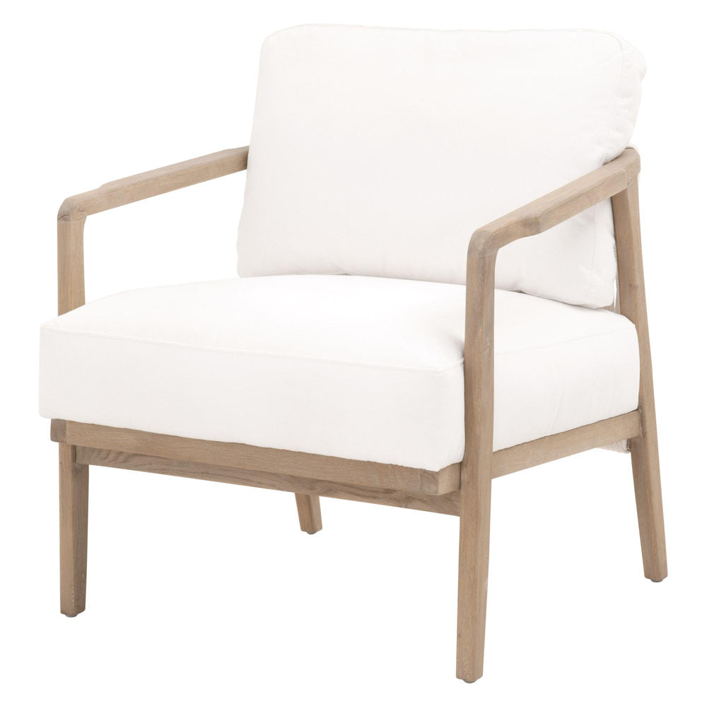 Essentials For Living - Bella Antique Harbor Club Chair - 8049.SGRY-OAK/LPPRL view 2