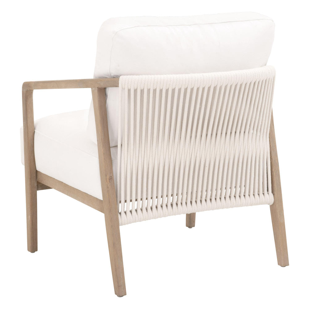 Essentials For Living - Bella Antique Harbor Club Chair - 8049.SGRY-OAK/LPPRL view 4