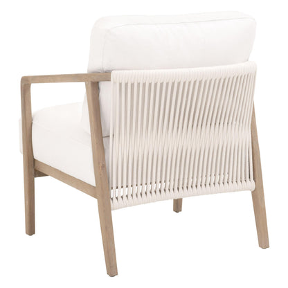 Essentials For Living - Bella Antique Harbor Club Chair - 8049.SGRY-OAK/LPPRL view 4