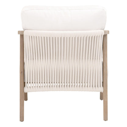 Essentials For Living - Bella Antique Harbor Club Chair - 8049.SGRY-OAK/LPPRL view 5