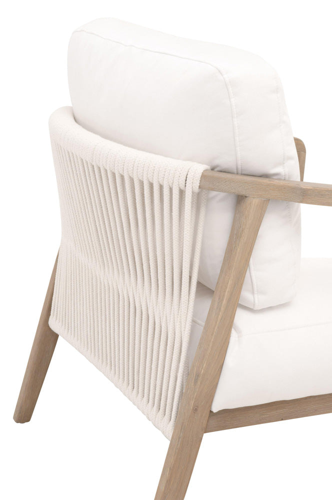 Essentials For Living - Bella Antique Harbor Club Chair - 8049.SGRY-OAK/LPPRL view 7