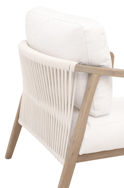 Essentials For Living - Bella Antique Harbor Club Chair - 8049.SGRY-OAK/LPPRL view 7