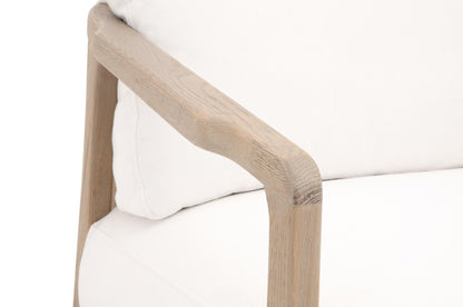 Essentials For Living - Bella Antique Harbor Club Chair - 8049.SGRY-OAK/LPPRL view 8