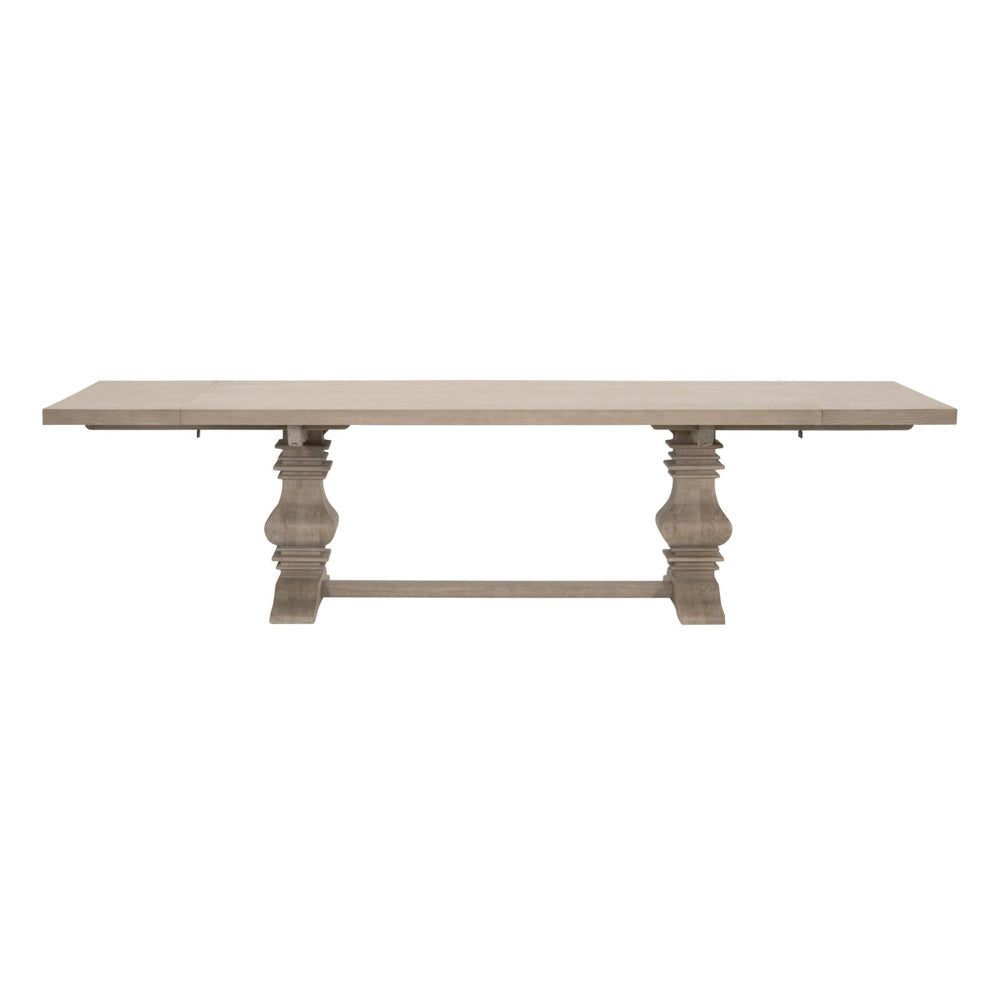 Essentials For Living - Bella Antique Monastery Extension Dining Table - 8040.SGRY-OAK_CLOSEOUT view 1