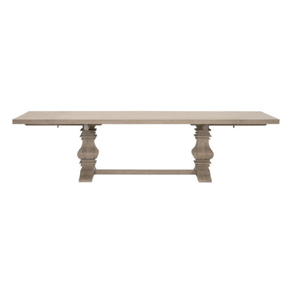 Essentials For Living - Bella Antique Monastery Extension Dining Table - 8040.SGRY-OAK_CLOSEOUT view 1