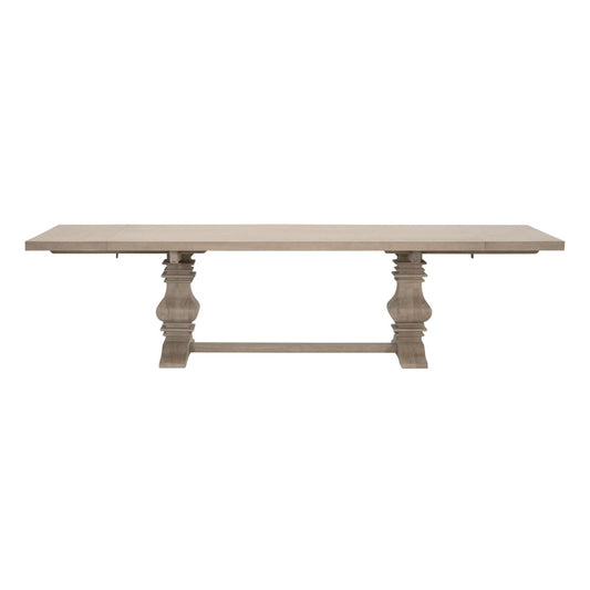 Essentials For Living - Bella Antique Monastery Extension Dining Table - 8040.SGRY-OAK_CLOSEOUT view 1