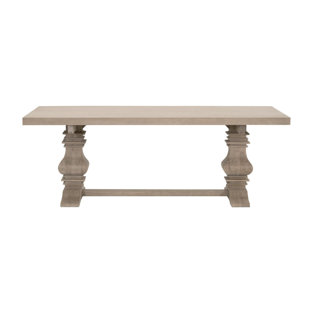 Essentials For Living - Bella Antique Monastery Extension Dining Table - 8040.SGRY-OAK_CLOSEOUT view 2