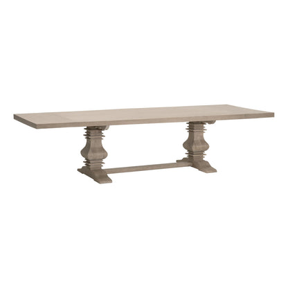 Essentials For Living - Bella Antique Monastery Extension Dining Table - 8040.SGRY-OAK_CLOSEOUT view 3