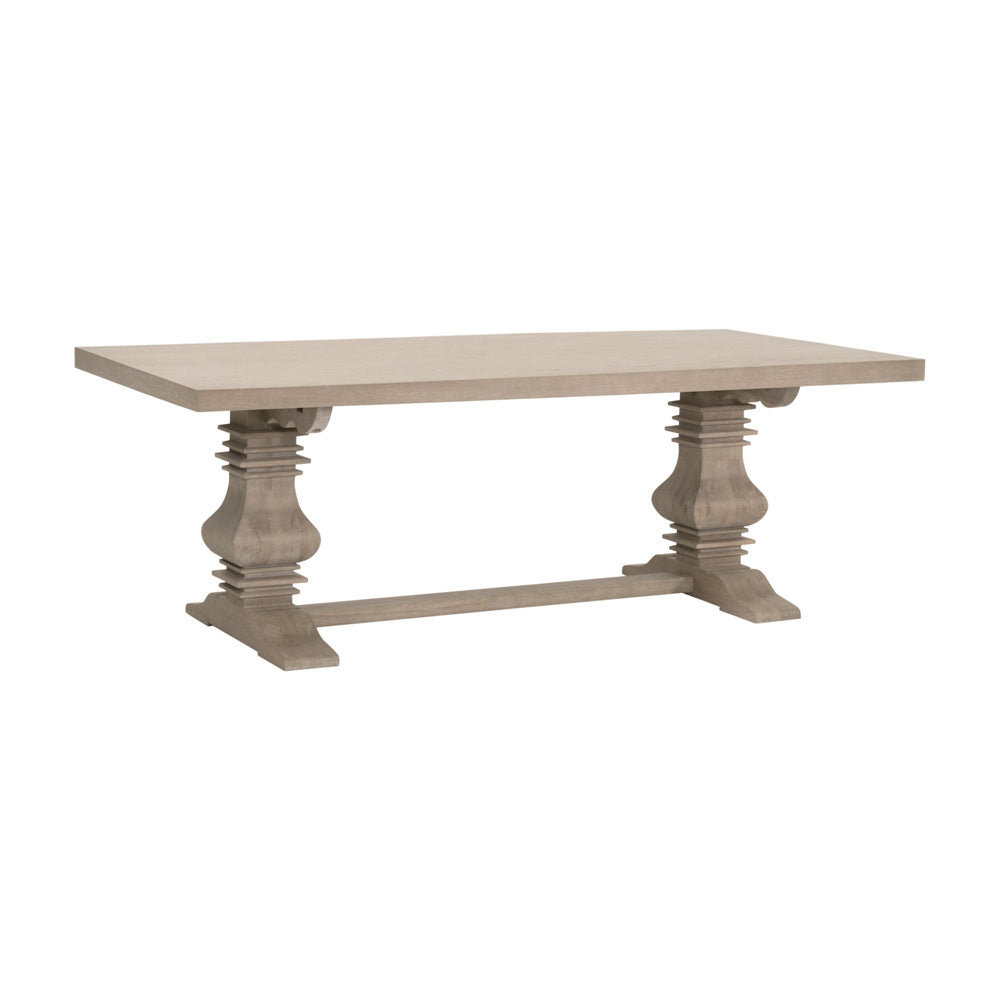 Essentials For Living - Bella Antique Monastery Extension Dining Table - 8040.SGRY-OAK_CLOSEOUT view 4