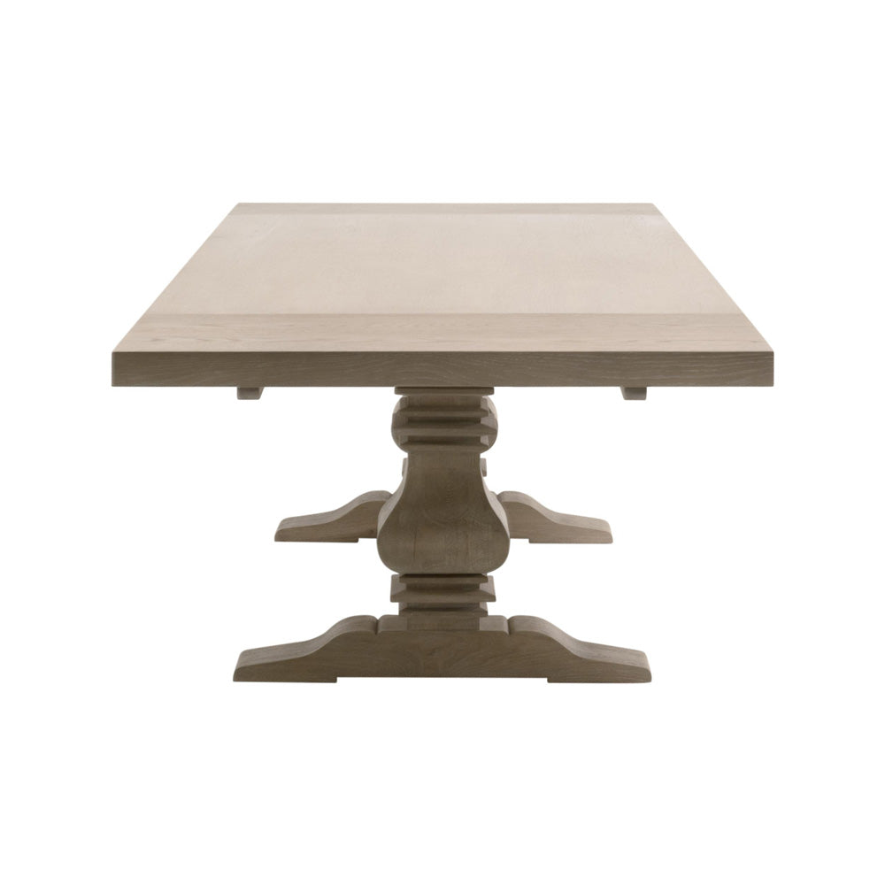 Essentials For Living - Bella Antique Monastery Extension Dining Table - 8040.SGRY-OAK_CLOSEOUT view 5