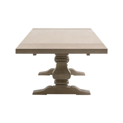 Essentials For Living - Bella Antique Monastery Extension Dining Table - 8040.SGRY-OAK_CLOSEOUT view 5