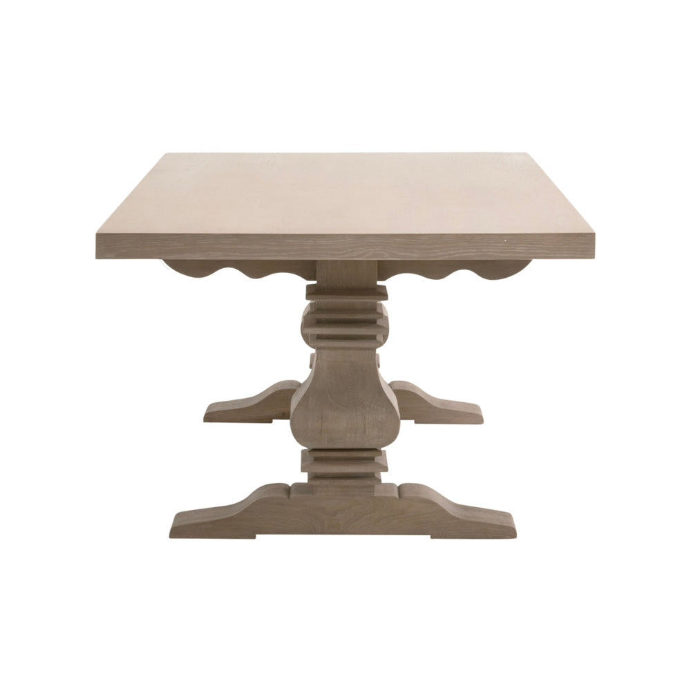 Essentials For Living - Bella Antique Monastery Extension Dining Table - 8040.SGRY-OAK_CLOSEOUT view 6