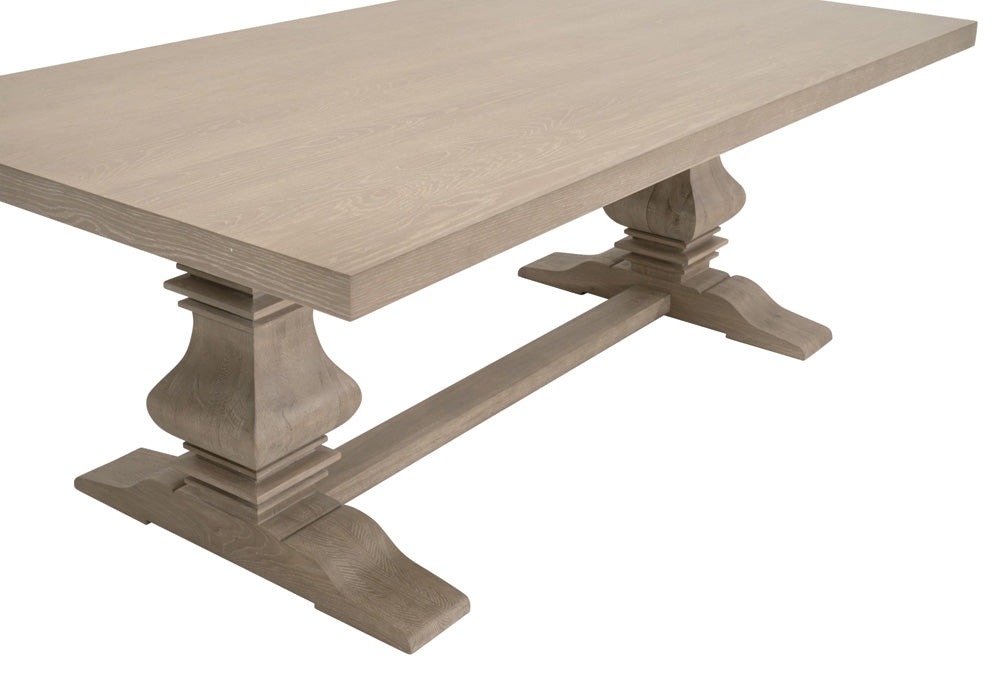 Essentials For Living - Bella Antique Monastery Extension Dining Table - 8040.SGRY-OAK_CLOSEOUT view 9