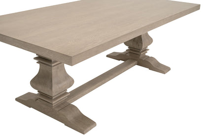 Essentials For Living - Bella Antique Monastery Extension Dining Table - 8040.SGRY-OAK_CLOSEOUT view 9