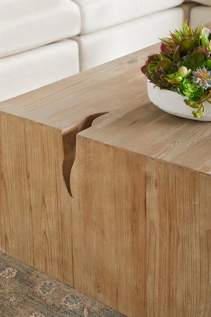 Essentials For Living - Bella Antique Reed Coffee Table - 8098.SGRY-PNE view 8