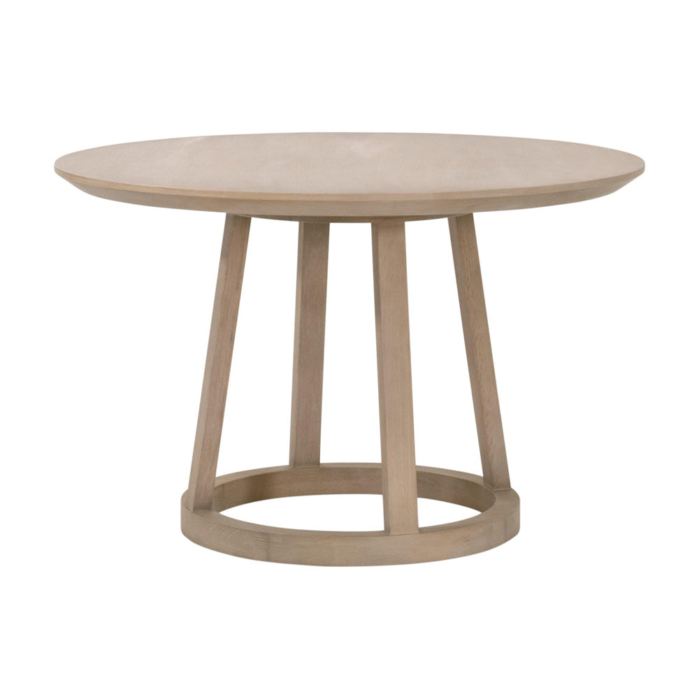Essentials For Living - Bella Antique Reeves 48" Round Dining Table - 8010.SGRY-OAK view 2