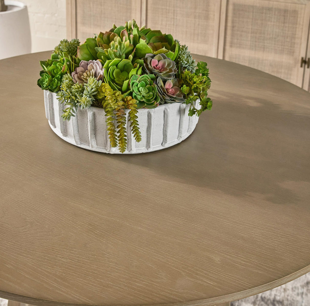 Essentials For Living - Bella Antique Reeves 48" Round Dining Table - 8010.SGRY-OAK view 7