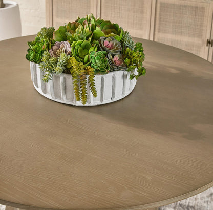 Essentials For Living - Bella Antique Reeves 48" Round Dining Table - 8010.SGRY-OAK view 7
