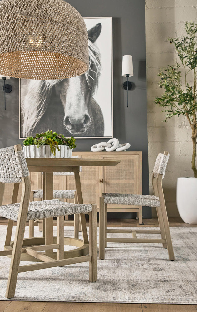 Essentials For Living - Bella Antique Reeves 48" Round Dining Table - 8010.SGRY-OAK view 9