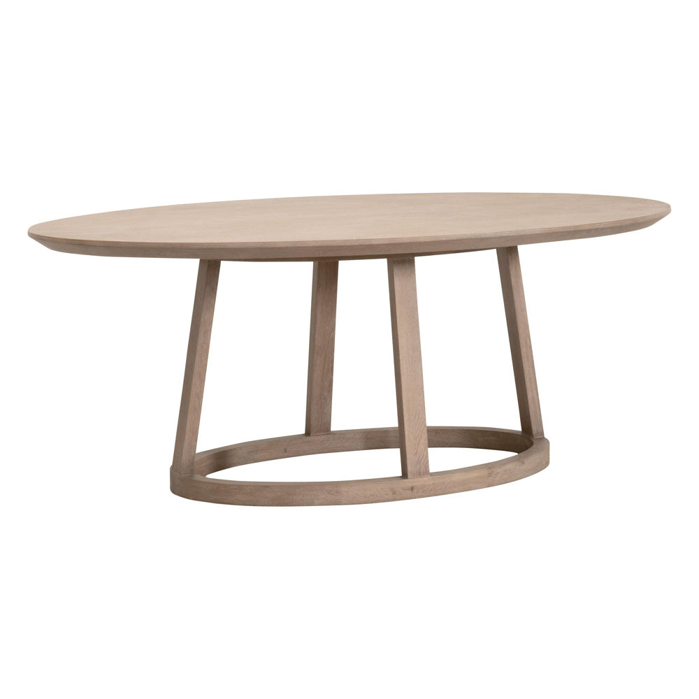 Essentials For Living - Bella Antique Reeves Oval Dining Table - 8011.SGRY-OAK view 2