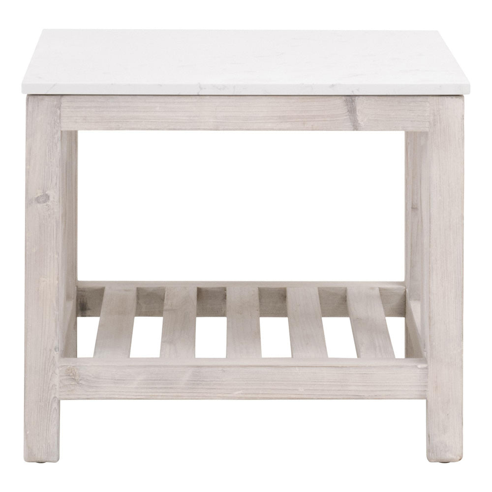 Essentials For Living - Bella Antique Spruce End Table - 8020.WW-PNE/WHTQ_CLOSEOUT view 1