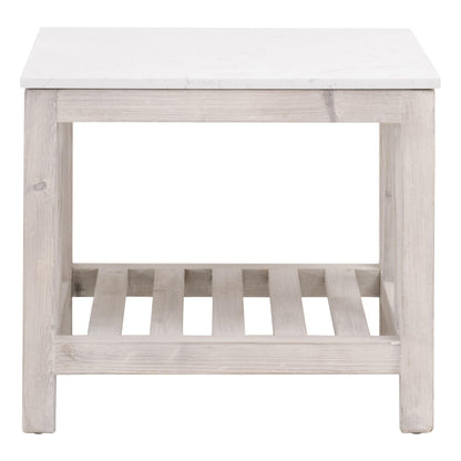 Essentials For Living - Bella Antique Spruce End Table - 8020.WW-PNE/WHTQ_CLOSEOUT view 1