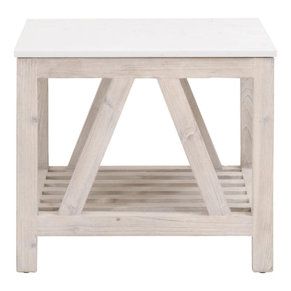 Essentials For Living - Bella Antique Spruce End Table - 8020.WW-PNE/WHTQ_CLOSEOUT view 3
