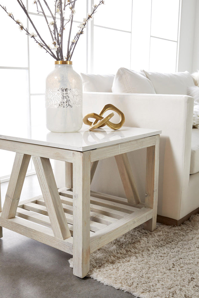 Essentials For Living - Bella Antique Spruce End Table - 8020.WW-PNE/WHTQ_CLOSEOUT view 6