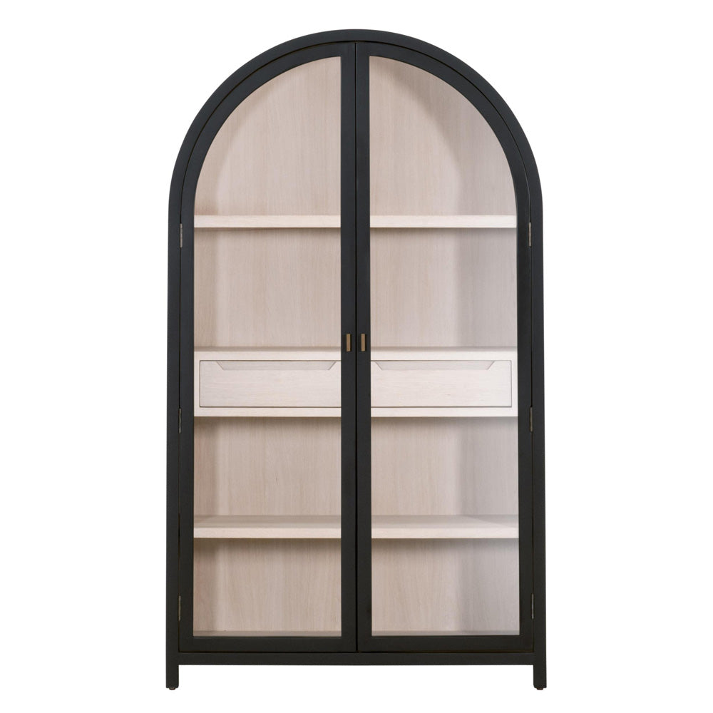 Essentials For Living - Bella Antique Toulouse Display Cabinet - 8110.BLK-BIR/NO view 1