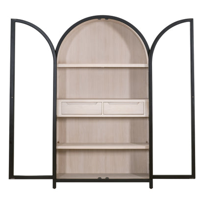 Essentials For Living - Bella Antique Toulouse Display Cabinet - 8110.BLK-BIR/NO view 4