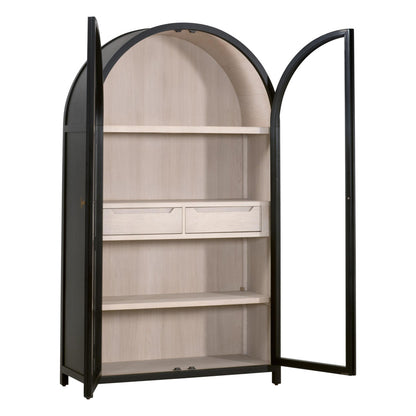 Essentials For Living - Bella Antique Toulouse Display Cabinet - 8110.BLK-BIR/NO view 6