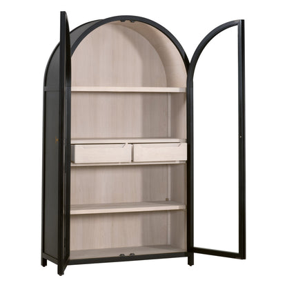 Essentials For Living - Bella Antique Toulouse Display Cabinet - 8110.BLK-BIR/NO view 7