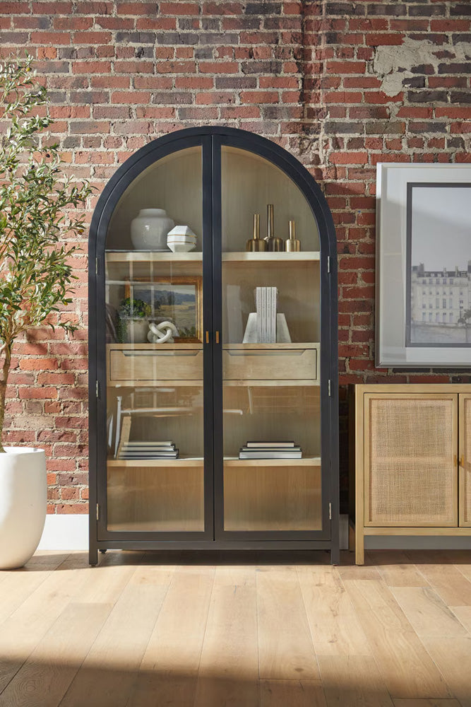 Essentials For Living - Bella Antique Toulouse Display Cabinet - 8110.BLK-BIR/NO view 11