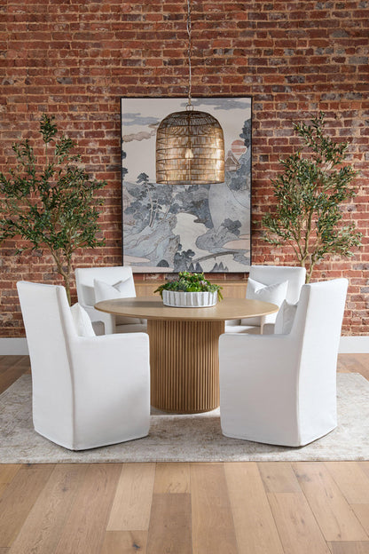Essentials For Living - Bronze Bay Belfast 54" Round Dining Table - 5275.NAT-OAK view 12