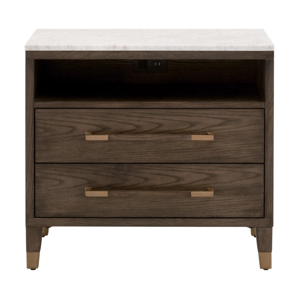 Essentials For Living - Bronze Bay Cambria 2-Drawer Nightstand - 5250.DB-OAK/BIA view 1