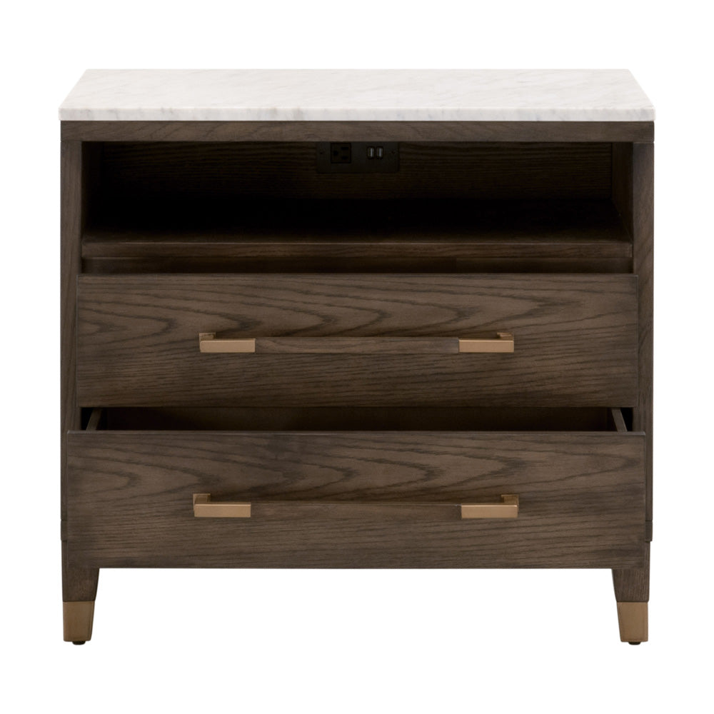 Essentials For Living - Bronze Bay Cambria 2-Drawer Nightstand - 5250.DB-OAK/BIA view 2