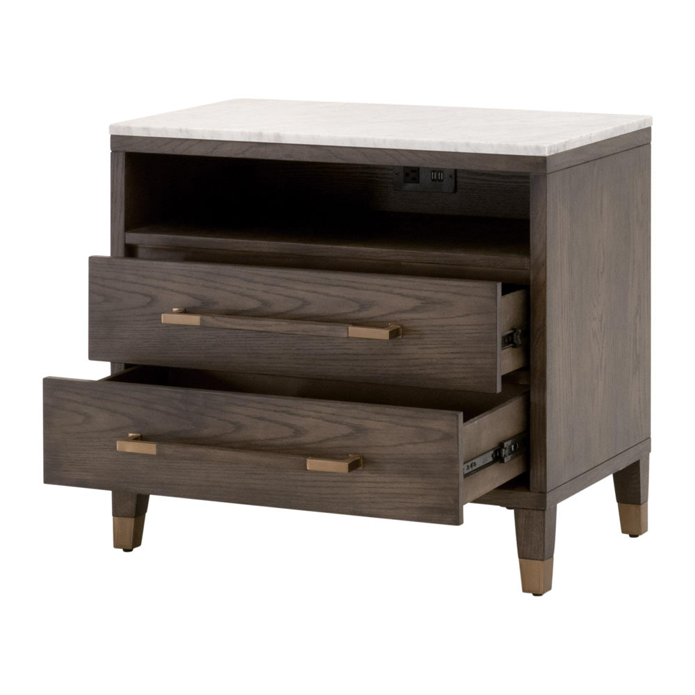 Essentials For Living - Bronze Bay Cambria 2-Drawer Nightstand - 5250.DB-OAK/BIA view 4