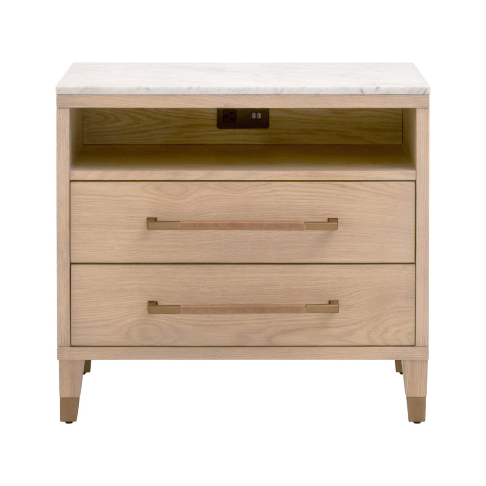 Essentials For Living - Bronze Bay Cambria 2-Drawer Nightstand - 5250.NAT-OAK/BIA view 1