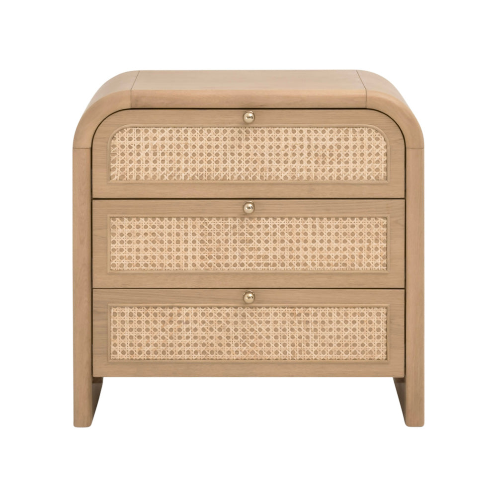 Essentials For Living - Bronze Bay Cannes 3-Drawer Nightstand - 5280.NAT-OAK view 1