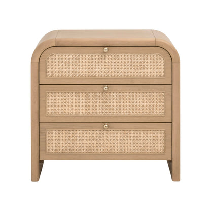 Essentials For Living - Bronze Bay Cannes 3-Drawer Nightstand - 5280.NAT-OAK view 1