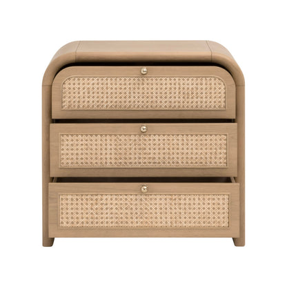 Essentials For Living - Bronze Bay Cannes 3-Drawer Nightstand - 5280.NAT-OAK view 2