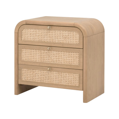 Essentials For Living - Bronze Bay Cannes 3-Drawer Nightstand - 5280.NAT-OAK view 3