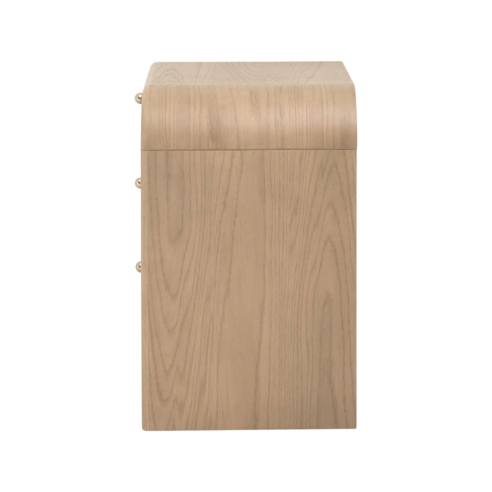 Essentials For Living - Bronze Bay Cannes 3-Drawer Nightstand - 5280.NAT-OAK view 5