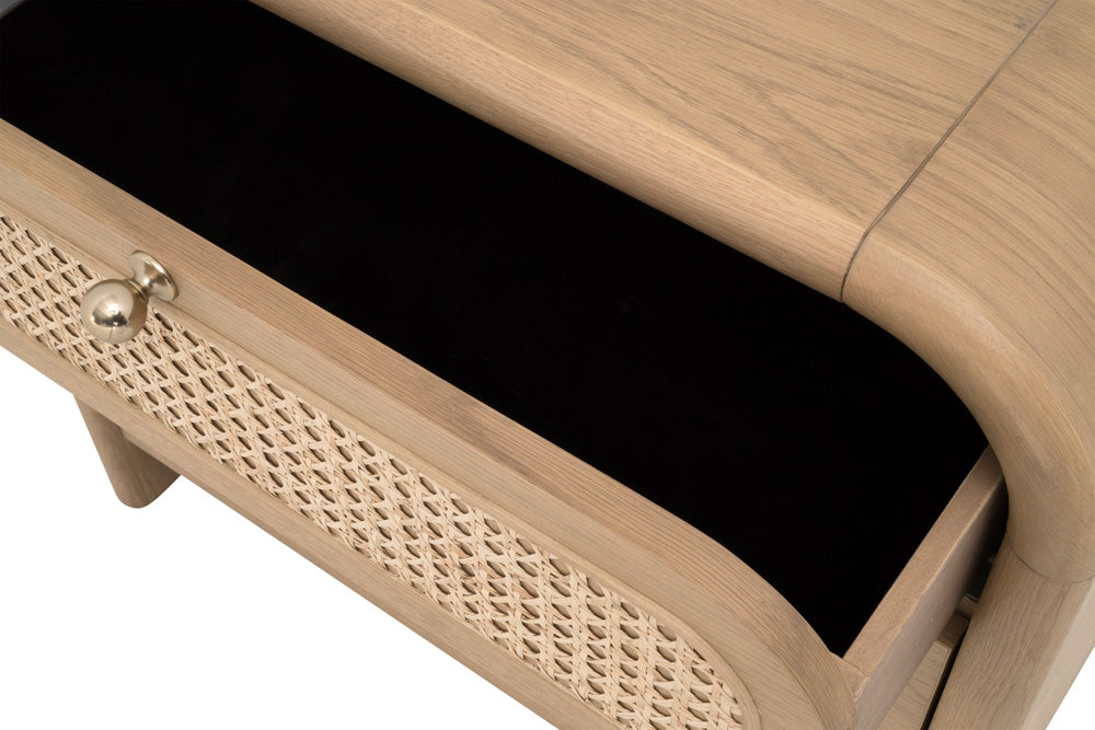 Essentials For Living - Bronze Bay Cannes 3-Drawer Nightstand - 5280.NAT-OAK view 7