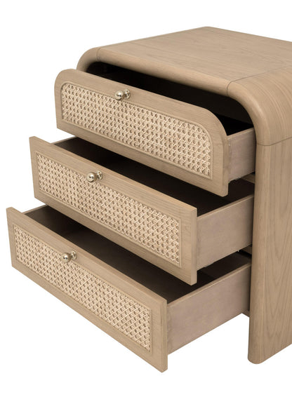 Essentials For Living - Bronze Bay Cannes 3-Drawer Nightstand - 5280.NAT-OAK view 10