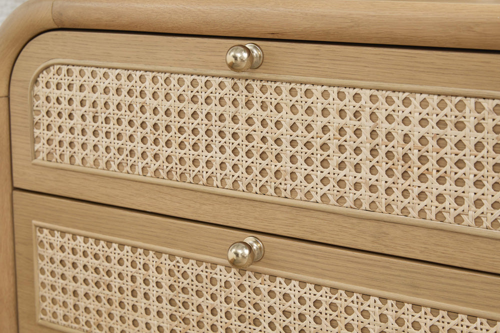 Essentials For Living - Bronze Bay Cannes 3-Drawer Nightstand - 5280.NAT-OAK view 11