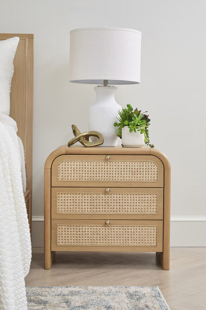 Essentials For Living - Bronze Bay Cannes 3-Drawer Nightstand - 5280.NAT-OAK view 12