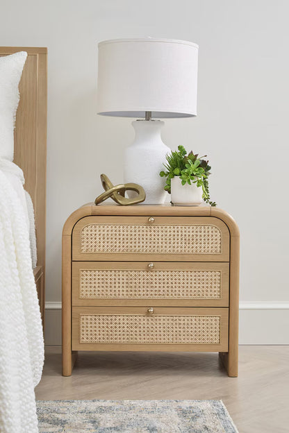 Essentials For Living - Bronze Bay Cannes 3-Drawer Nightstand - 5280.NAT-OAK view 12