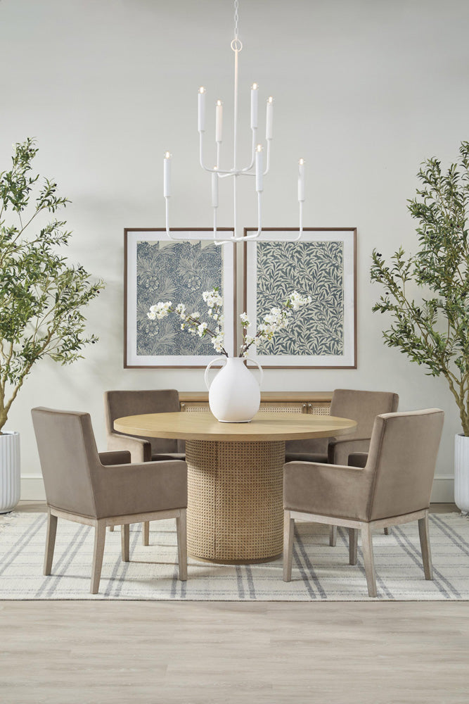 Essentials For Living - Bronze Bay Cannes 54" Round Dining Table - 5277.NAT-OAK view 6